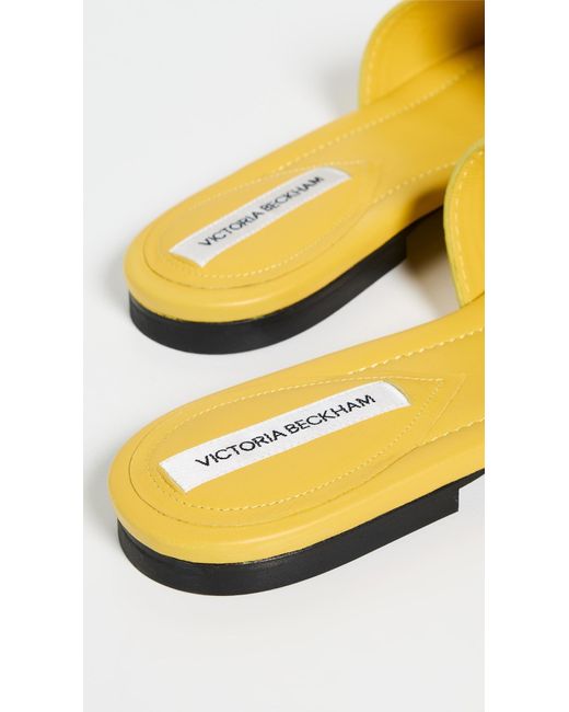Victoria Beckham Yellow Slides