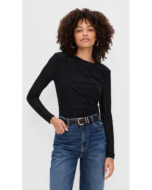 Ramy Brook Black Larry Top