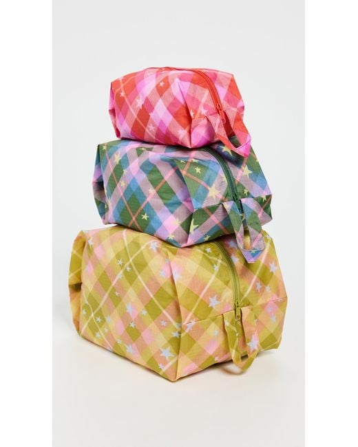 Baggu Pink 3D Zip Set