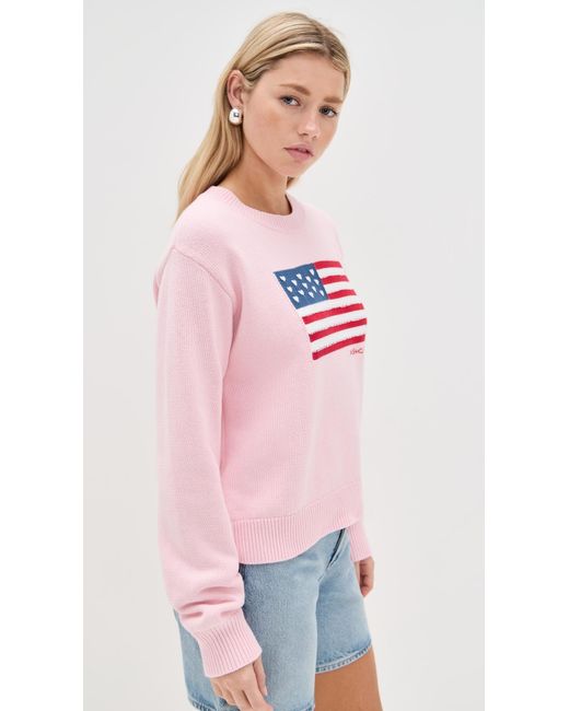 LoveShackFancy Pink Ty Pullover