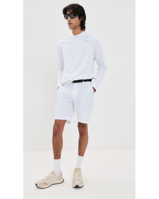 Redvanly White Larkin Performance Hoodie for men