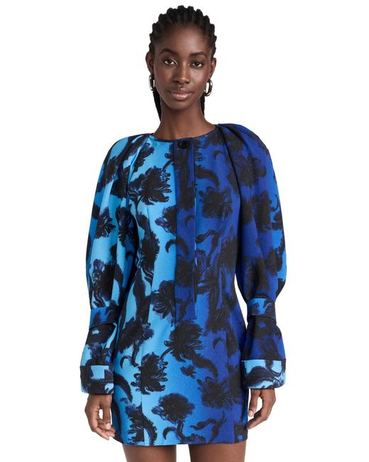 Stine Goya Blue Libby Dress Oil Pastel Aneone