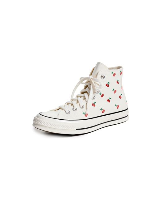 Converse White Chuck 70 Cherries Sneakers M 6/ W 8