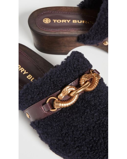 tory burch suede clogs