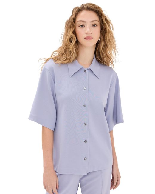BITE STUDIOS Purple Jersey Short Sleeve Shirt