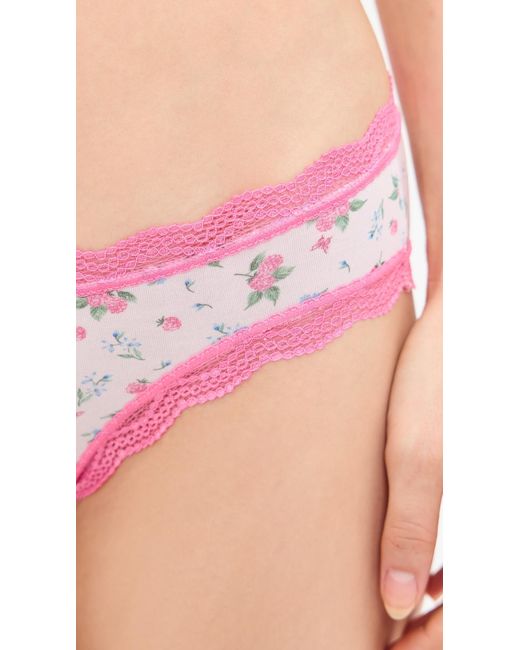 Stripe & Stare Blue Original Knicker Four Pack Summer Garden