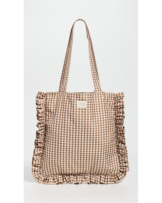 Loeffler Randall Natural Justine Ruffle Tote