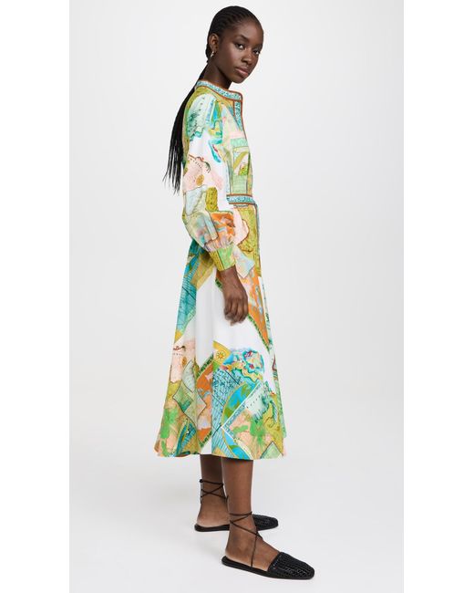 ALMAIS Atlas Shirtdress in Green | Lyst
