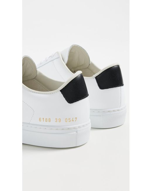 Common Projects White Retro Classic Sneakers