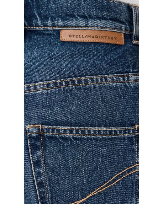 Stella McCartney Blue Wide High Waist Jeans