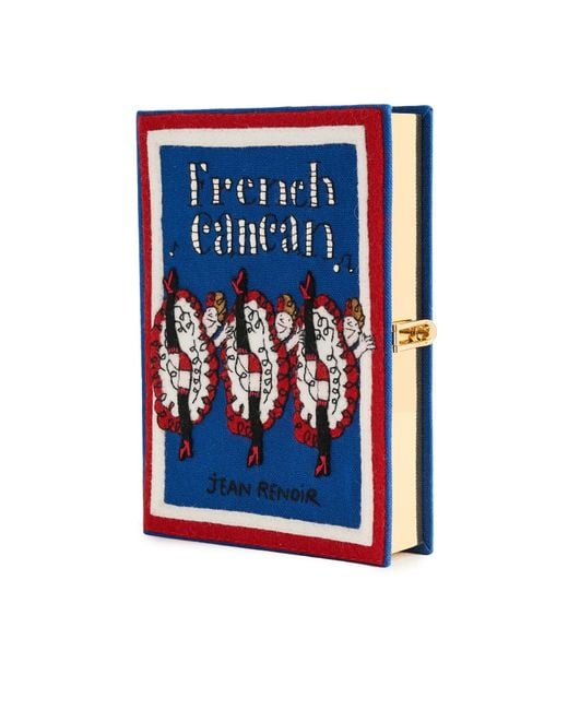 Olympia Le-Tan Blue French Cancan Book Clutch