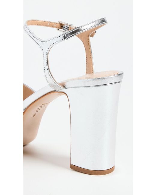 SCHUTZ SHOES White Keefa Platform Sandals
