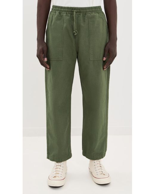 Service Works Green Classic Canvas Chef Pants for men