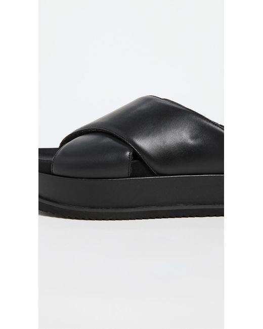 Roam Black Cross Stack Slides