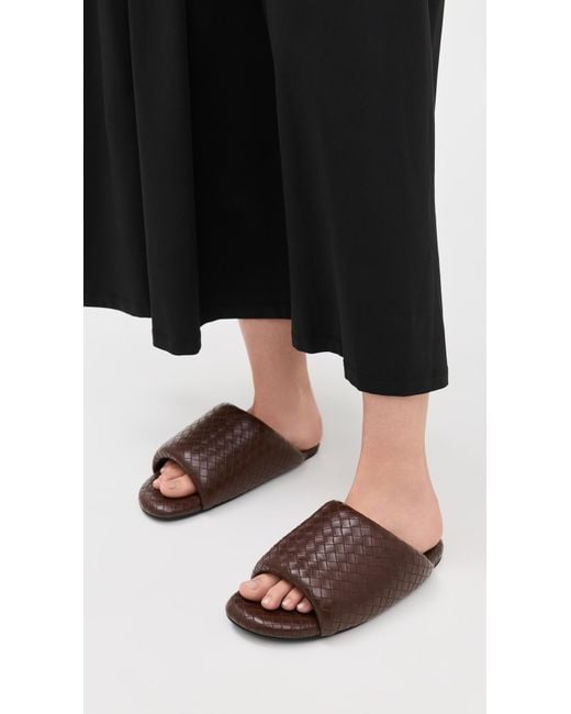 Simon Miller Woven Bubble Slides in Brown | Lyst