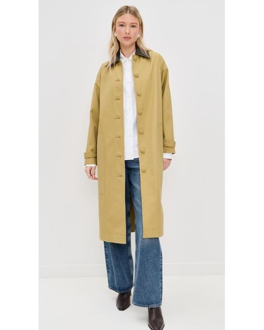 Le Bos Green Karla Long Utility Barn Jacket