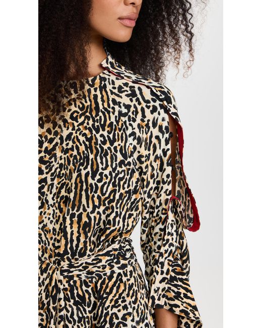 Anoi Forbyde Dømme Proenza Schouler Leopard Crepe Dress | Lyst