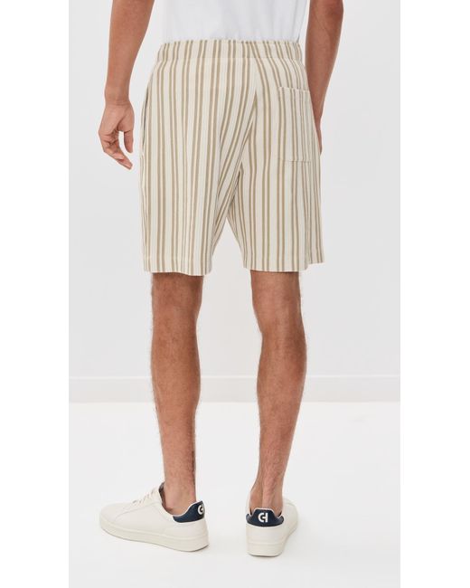 Vince Natural Jacquard Stripe Shorts 7.5 for men