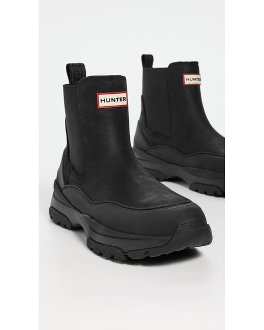 Hunter Black Landon Boots for men