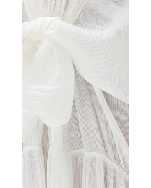 J.W. Anderson White Knot Front Long Dress