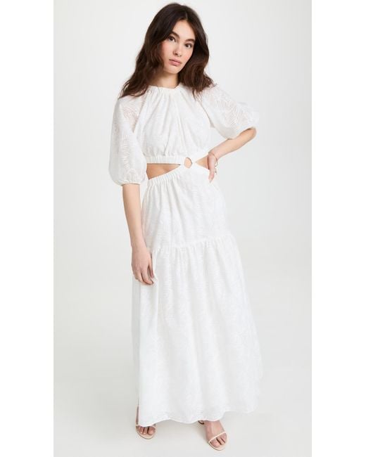 Significant Other Chiffon Skyler Dress in Ivory (White) - Lyst