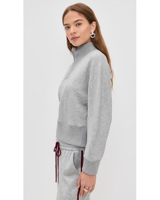 Le Bos Gray Thea Quarter Zip Pullover