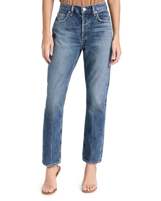 Citizens of Humanity Blue Charlotte High Rise Straight Jeans