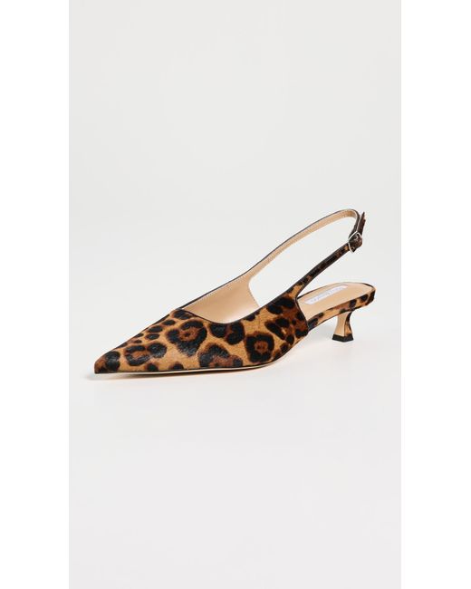 Tony Bianco Black Crush Leopard Slingback Heels