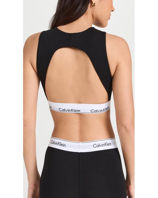 Calvin Klein Black Cavin Kein Underwear Unined Braette Back
