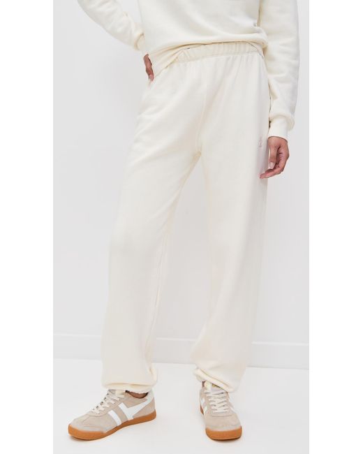 ÉTERNE White Classic Sweatpants