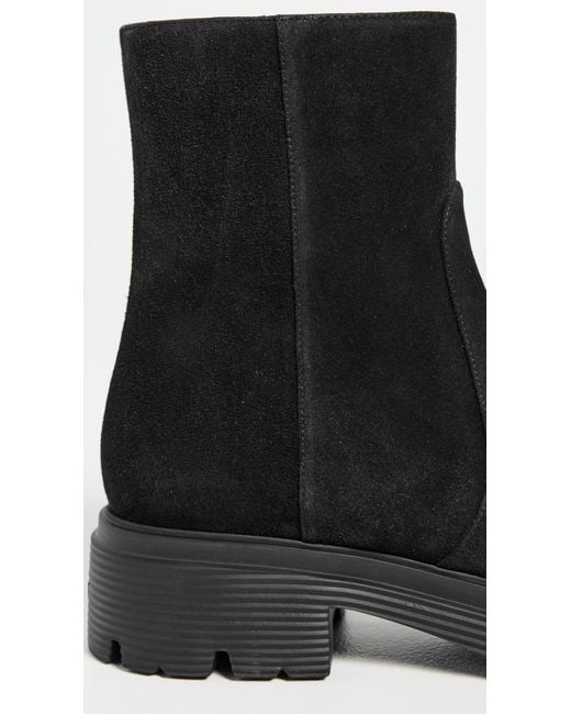 Stuart Weitzman Black Soho Lite Zip Booties