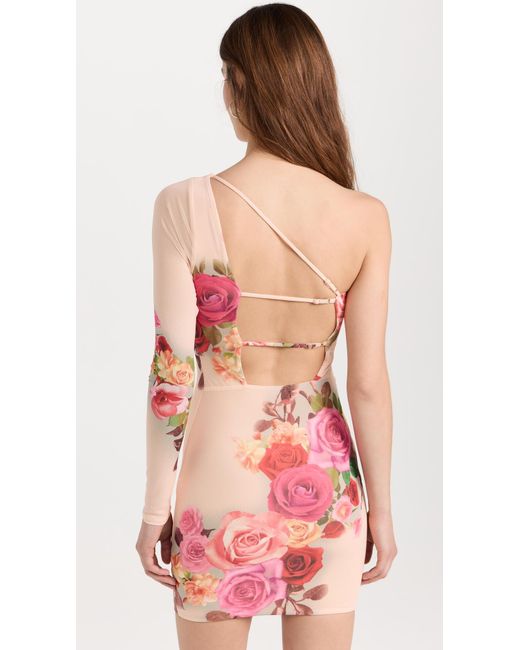 AFRM Pink Afr Zhuri One Houder Ini Dre With Open Back Detai Nude Roe Wir
