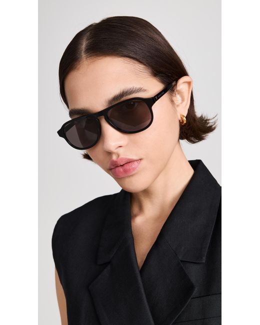 Bottega Veneta Black Triangle Stud Sunglasses