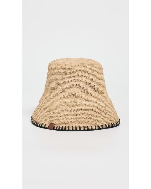 Rag & Bone Natural Jade Whipstitch Rollable Hat