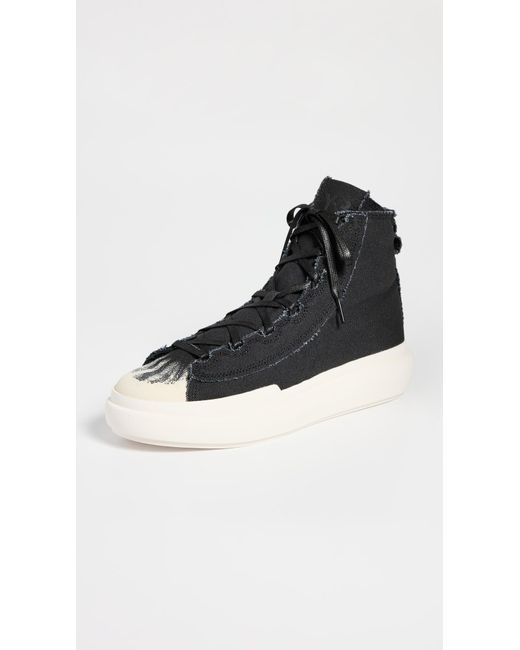 Y-3 Nizza High Top Sneakers M 5/ W 6 in Black | Lyst
