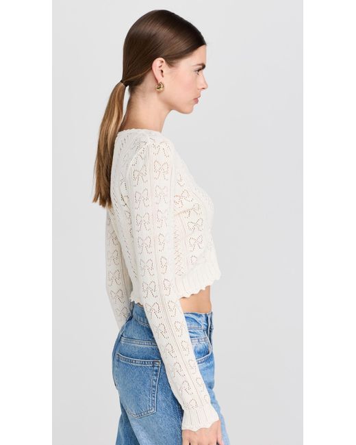 LoveShackFancy Blue Petra Cardigan
