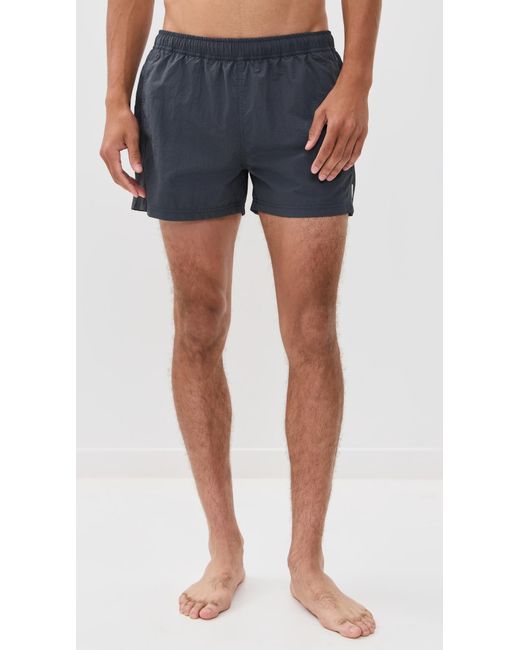 AUTO-REPLY Blue Solid Sebastian Swim Trunks 4 for men