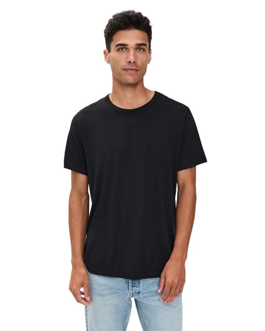 Marine Layer Black Signature Crew Tee for men