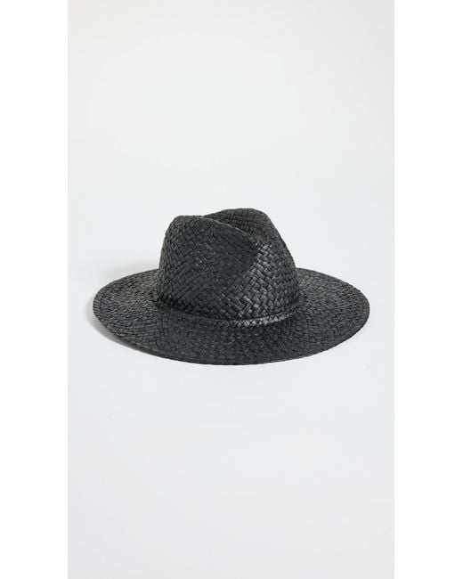 Madewell Black Packable Straw Hat