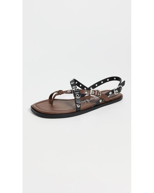 3.1 Phillip Lim Black Multi-Strap Rivet Sandals