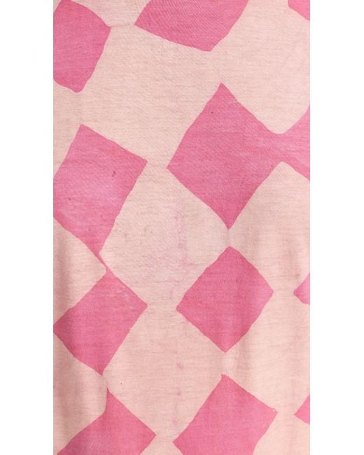 Studio 189 Pink Tudio 189 Hand Batik Cotton T-hirt