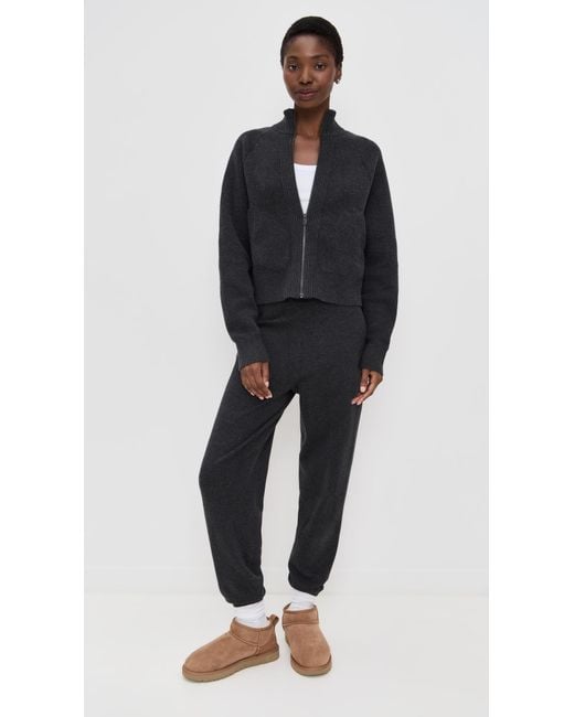 Lunya Black Cottonsilk Relaxed Joggers