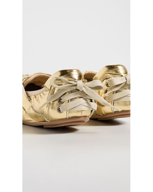 Acne White Bilaria Foil Winter Sneakers