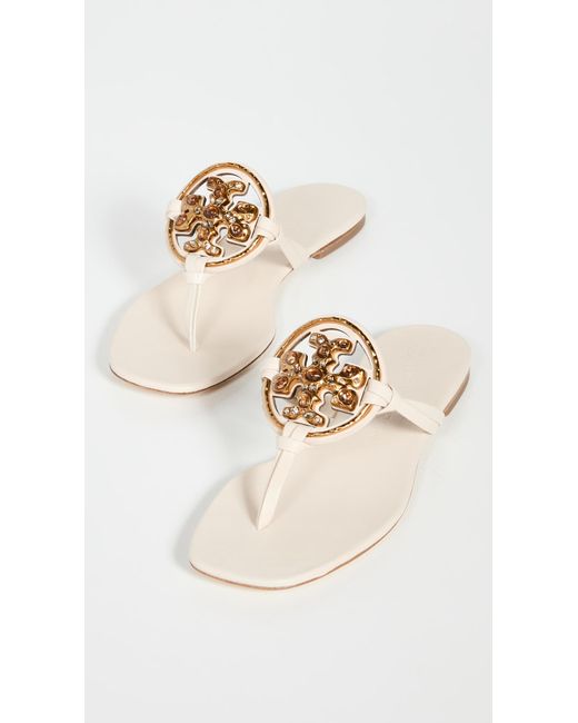 Tory Burch Jeweled Miller Sandals | Lyst