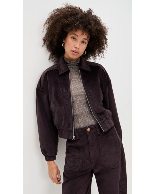 Rag & Bone Black Lara Corduroy Jacket
