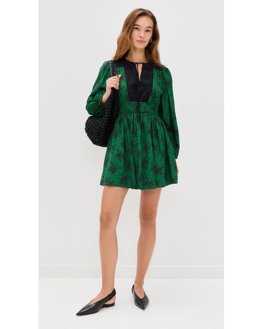 Sea Green Joan Print Tunic Dress