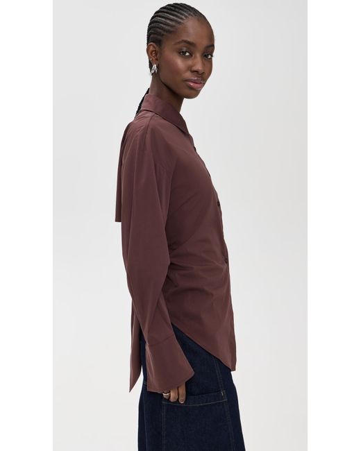 Simon Miller Purple Loch Poplin Button Up