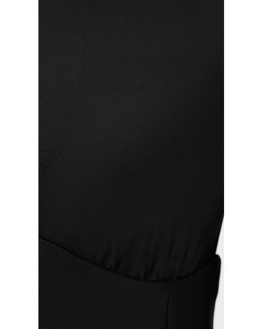 L'Agence Black Solid Lambert Rash Guard