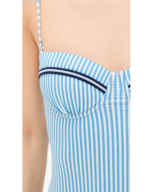 Solid & Striped Blue The Alma One Piece