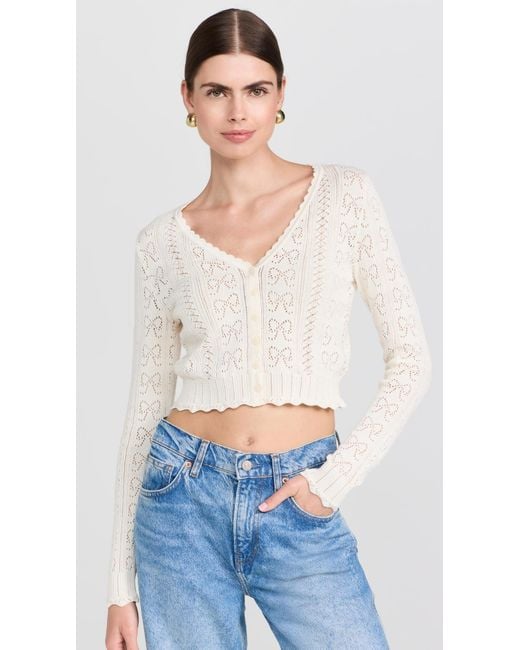 LoveShackFancy Blue Petra Cardigan